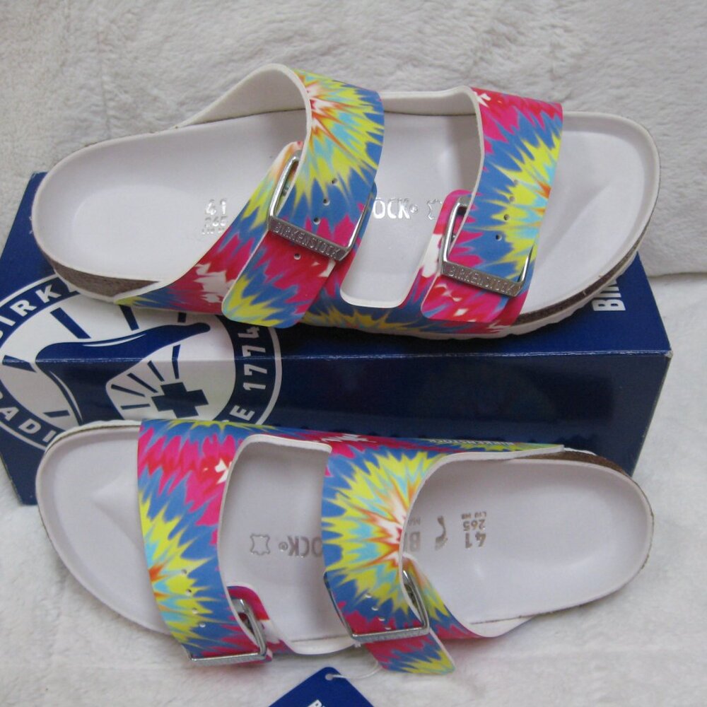 Birkenstock ARIZONA Exquisite Tie Dye Multi Birko Flor 41 N US W 10 M 8